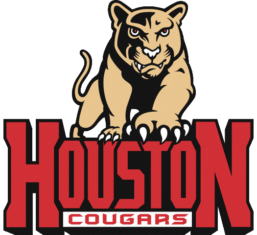 Houston Cougars 1995-2002 Primary Logo vinyl decal